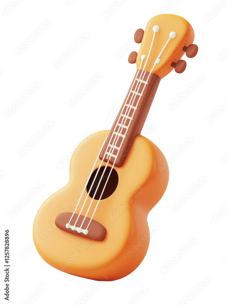 Obraz premium acoustic guitar isolated on white