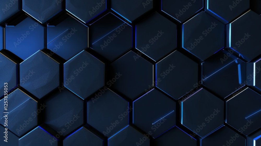 Minimalist Blue Background with Hexagonal Grid for Design Banner Template, Featuring Abstract Geometric Wallpaper with Copy Space in the Center for Text Minimalist Blue Background with Hexagonal Grid for Design Banner Template, Featuring Abstract Geometric Wallpaper with Copy Space in the Center for Text