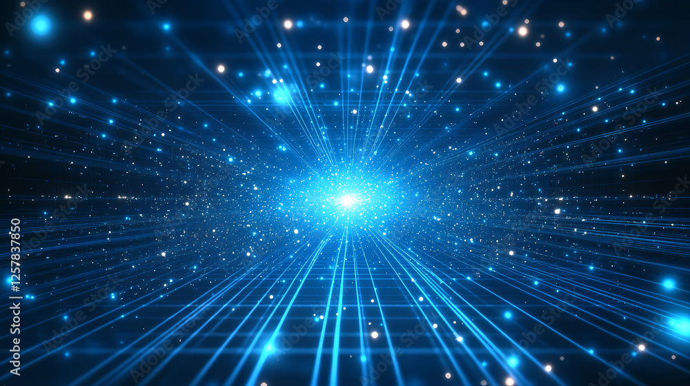 Blue technology data background Blue technology data background