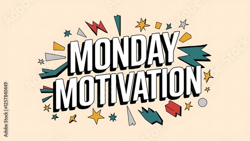 Monday Motivation Inspirational Graphic Design