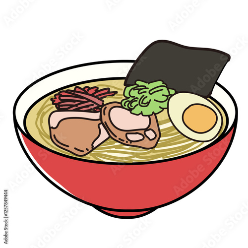 シンプルなラーメンイラスト
