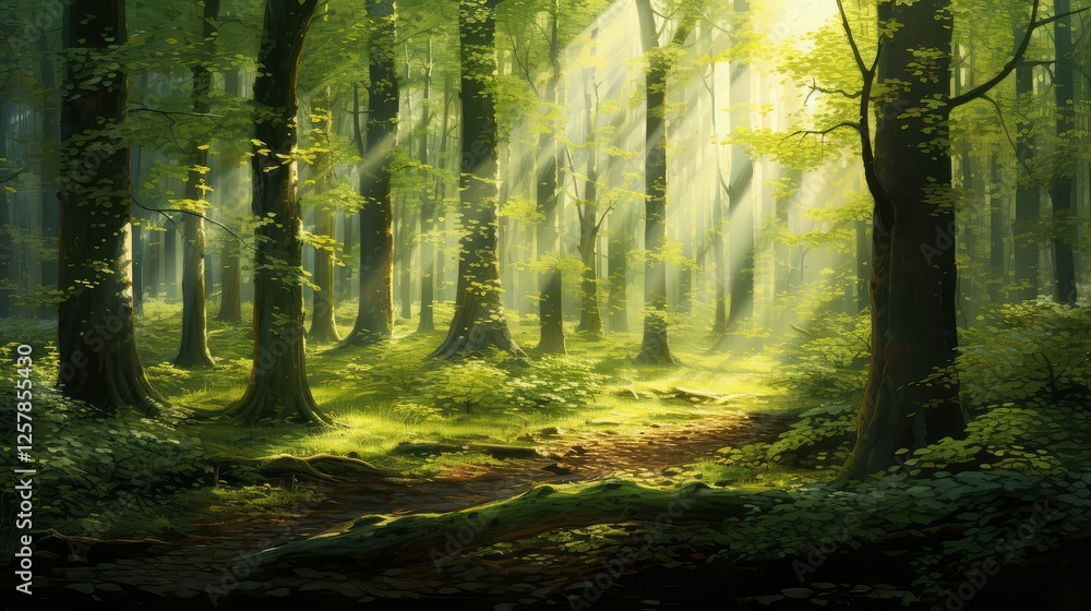 Fototapeta premium leaves calming texture