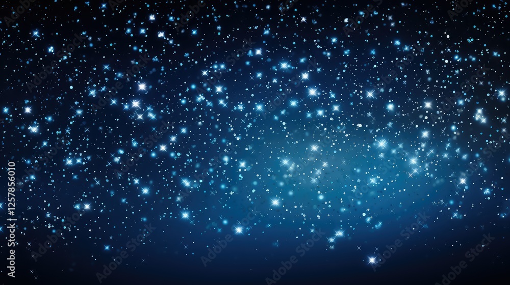 Fototapeta premium shimmering blue background with stars