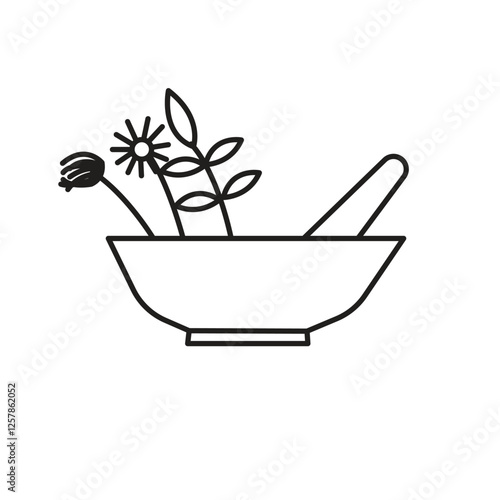 Healing medicinal plants used in natural remedies