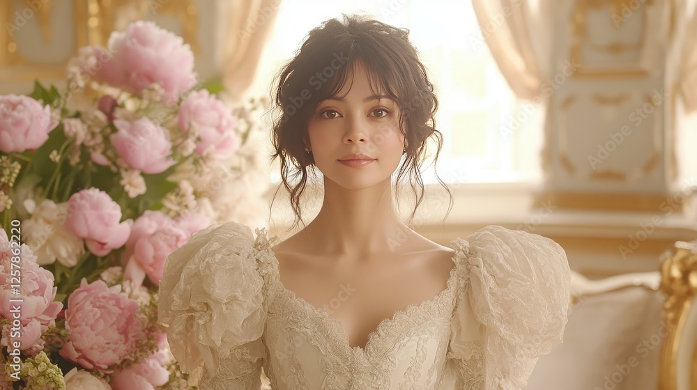 Fototapeta premium Asian Spring Rococo Goddess