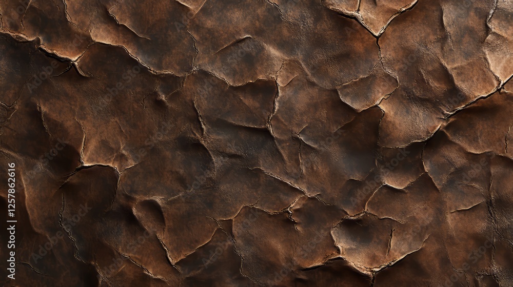 Cracked Brown Surface Cracked Brown Surface