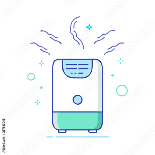 air purifier icon, air purifier vector illustration-simple illustration of air purifier, perfect for air purifier logos and icons