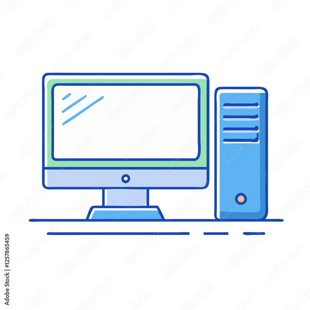 desktop computer icon, desktop computer vector illustration-simple illustration of desktop computer, perfect for desktop computer logos and icons desktop computer icon, desktop computer vector illustration-simple illustration of desktop computer, perfect for desktop computer logos and icons