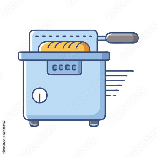deep fryer icon, deep fryer vector illustration-simple illustration of deep fryer, perfect for deep fryer logos and icons