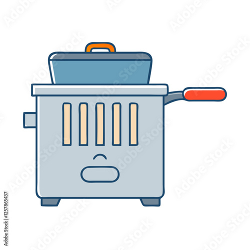 deep fryer icon, deep fryer vector illustration-simple illustration of deep fryer, perfect for deep fryer logos and icons