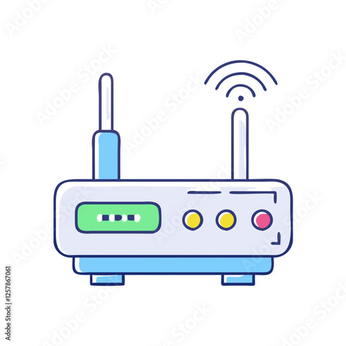 modem icon, modem vector illustration-simple illustration of modem, perfect for modem logos and icons