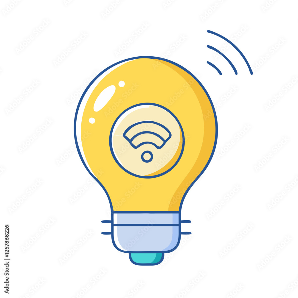 smart light bulb icon, smart light bulb vector illustration-simple illustration of smart light bulb, perfect for smart light bulb logos and icons smart light bulb icon, smart light bulb vector illustration-simple illustration of smart light bulb, perfect for smart light bulb logos and icons