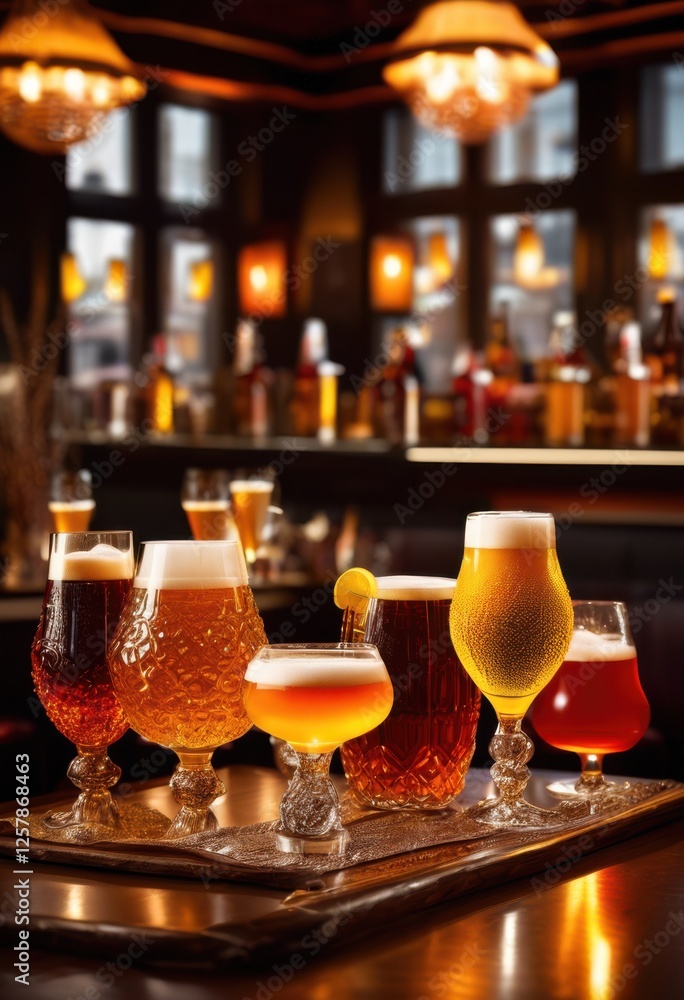 stunning craft beer display featuring unique glassware arrangements vibrant beverage colors enthusiasts collectors, barware, tasting, glasses, displays stunning craft beer display featuring unique glassware arrangements vibrant beverage colors enthusiasts collectors, barware, tasting, glasses, displays