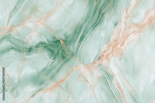 Wallpaper Mural Green onyx marble texture with natural veins and patterns Torontodigital.ca