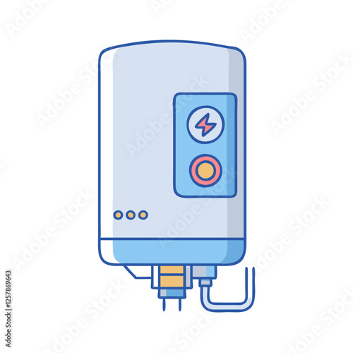 water heater icon, water heater vector illustration-simple illustration of water heater, perfect for water heater logos and icons