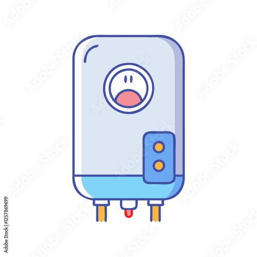 water heater icon, water heater vector illustration-simple illustration of water heater, perfect for water heater logos and icons