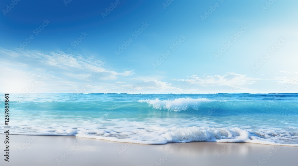Fototapeta premium ocean valentines background blue