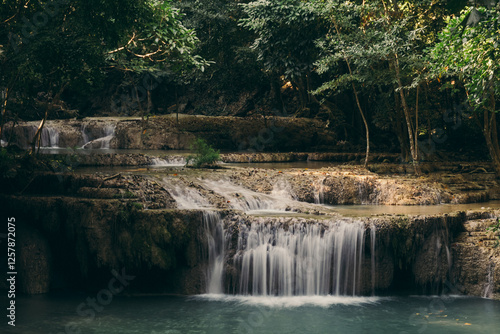 waterfall in the forest, Thailand
