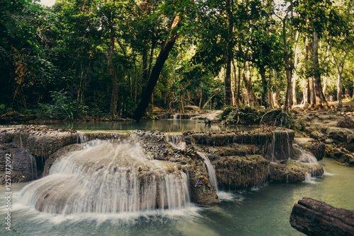 waterfall in the forest, Thailand
