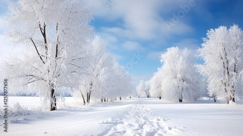 winter snowflakes on white photo