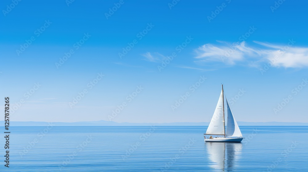 Obraz premium azure blue white stripes