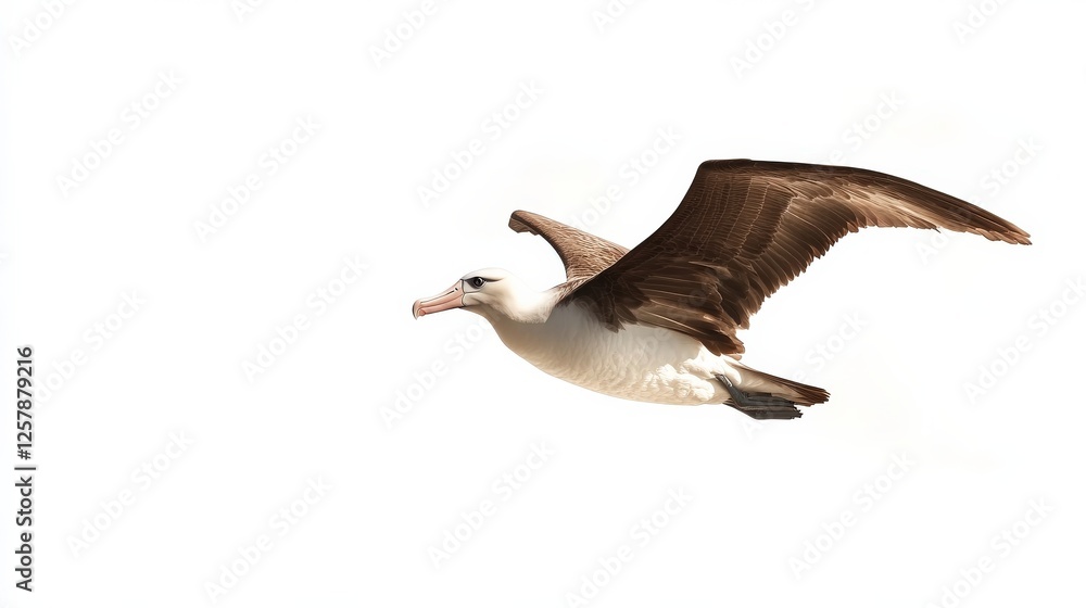 Fototapeta premium Albatross. Rare Kauai Bird Soaring Above the Pacific Ocean