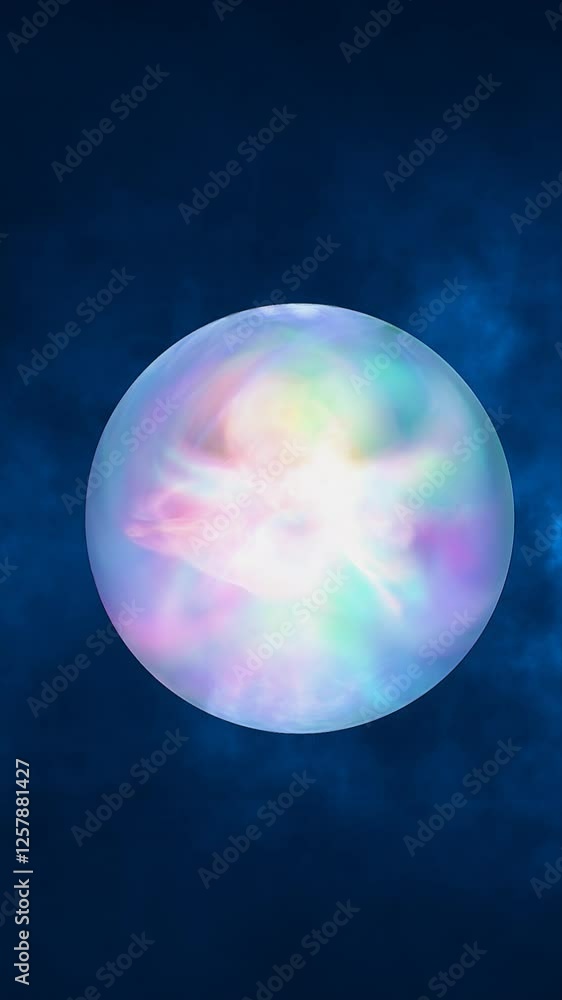 A luminous multi-colored energy sphere floating in deep space, radiating light and cosmic power. Great for fantasy, sci-fi, and abstract themes A luminous multi-colored energy sphere floating in deep space, radiating light and cosmic power. Great for fantasy, sci-fi, and abstract themes