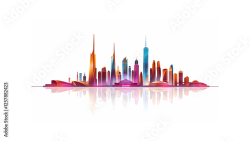 vector illustration of a city skyline