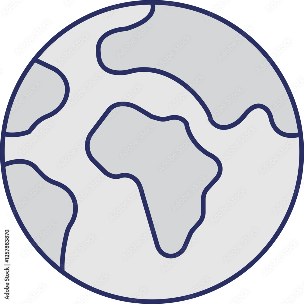 Earth Vector Icon Set with Transparent Background Earth Vector Icon Set with Transparent Background