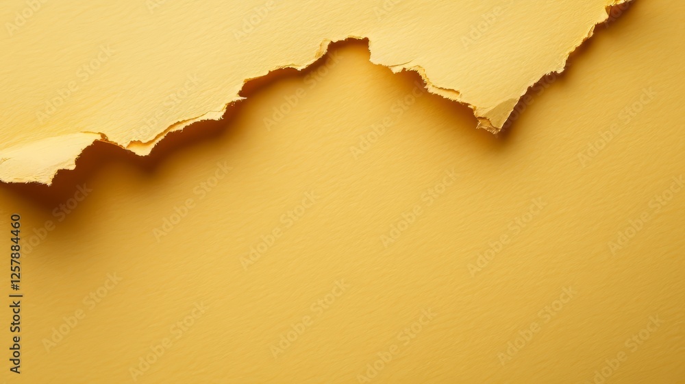 Torn paper edge revealing lower layer sheet. Torn paper edge revealing lower layer sheet.