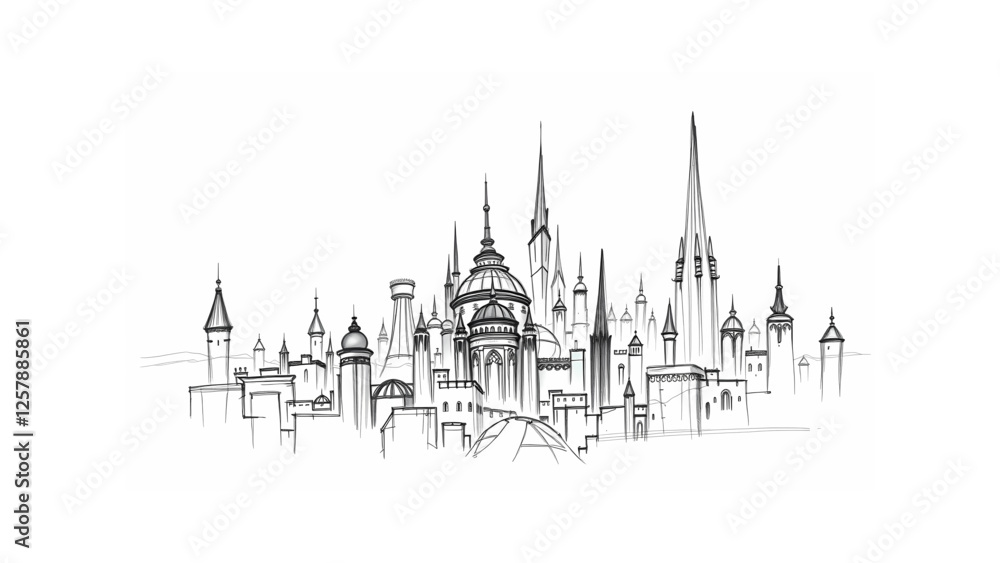 vector illustration of a city vector illustration of a city