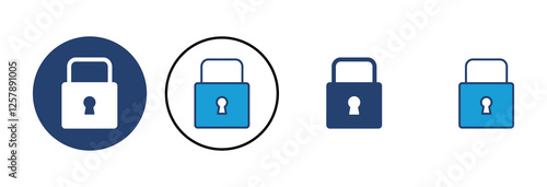 Lock icon vector. Padlock icon vector. Encryption icon. Security symbol