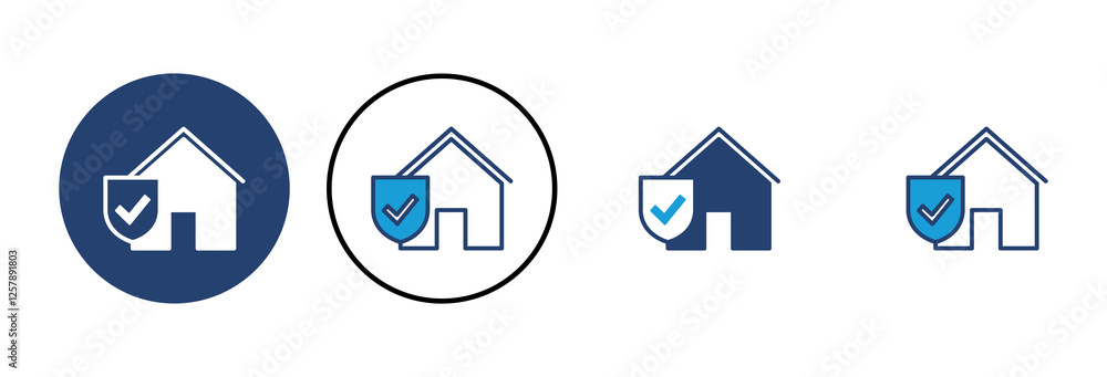 house insurance icon vector. house protection icon. house insurance icon vector. house protection icon.