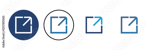 External link icon vector. link icon vector. hyperlink symbol