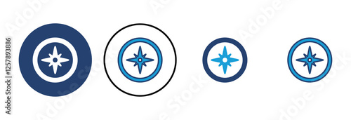 Compass icon vector. arrow compass icon vector