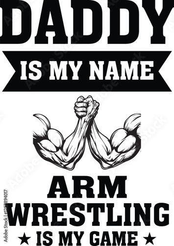 Arm Wrestling T-shirt Design Graphic