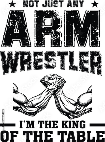Arm Wrestling T-shirt Design Graphic