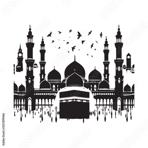 islamic calligraphy of mosque