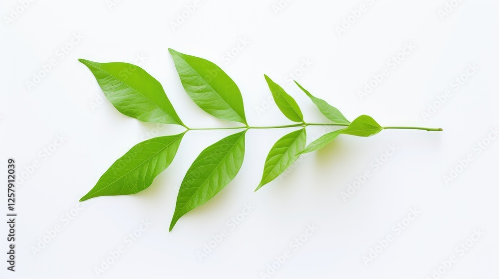 Fototapeta premium leaf white background clean