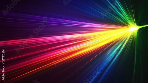 Visible light diagram. Color electromagnetic spectrum, light wave frequency. Educational school physics background