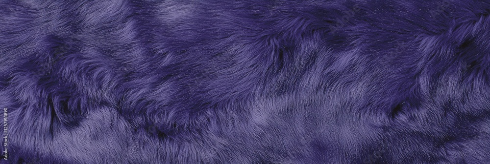 Fototapeta premium Luxurious Deep Purple Faux Fur Texture Background