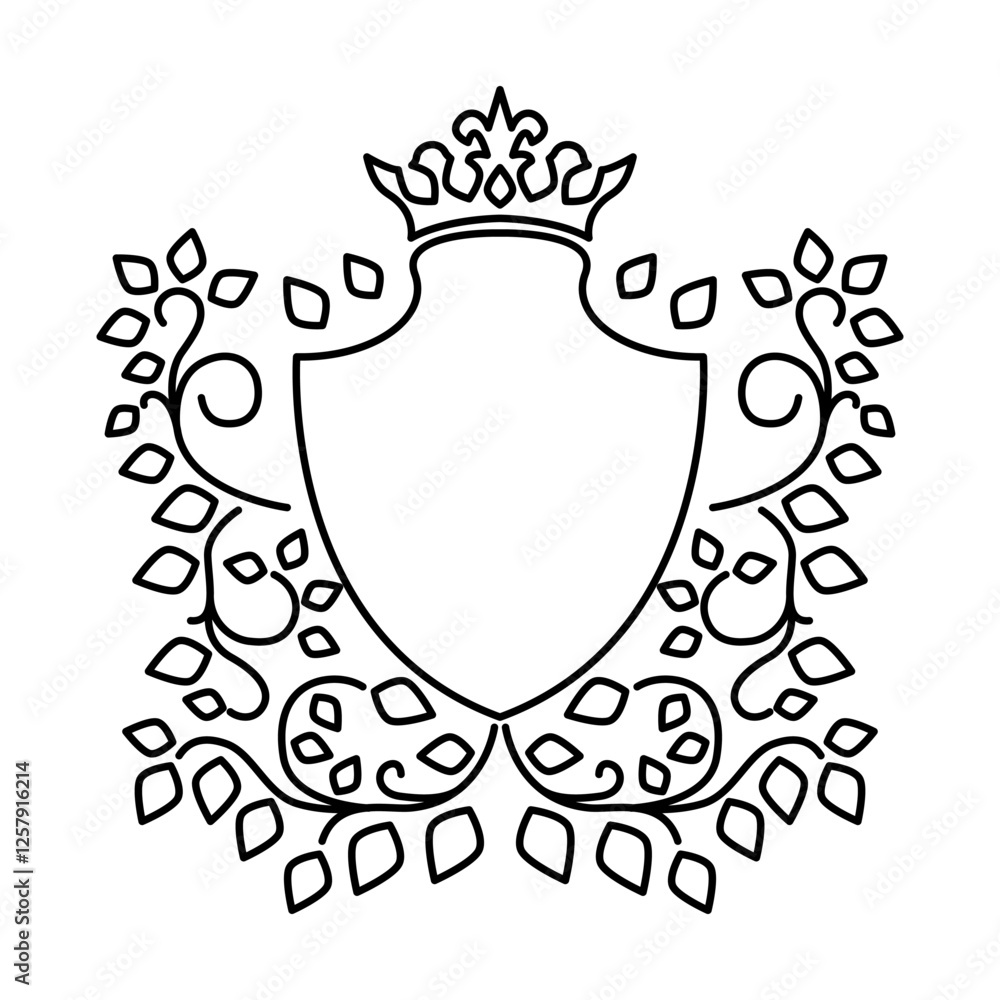 Obraz premium Heraldry Crest design template