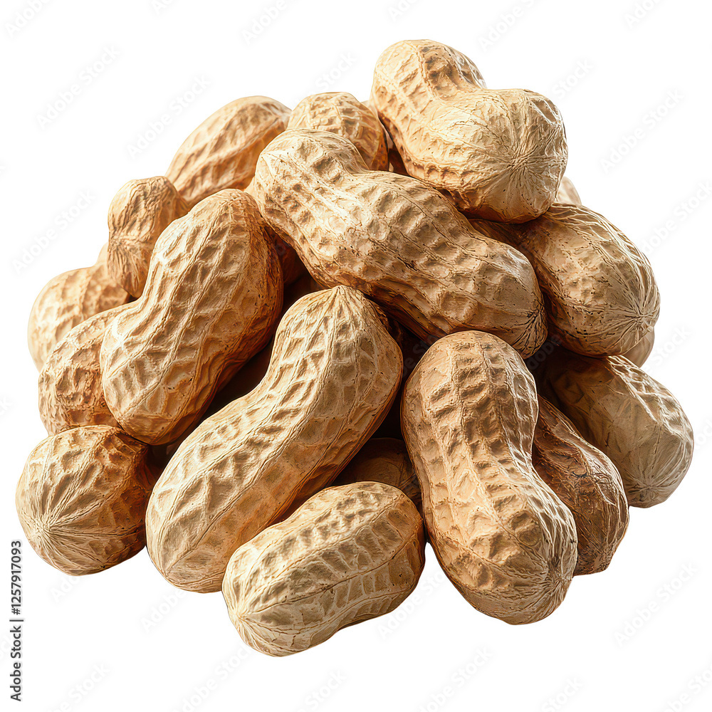 Peanuts isolated on transparent background Peanuts isolated on transparent background