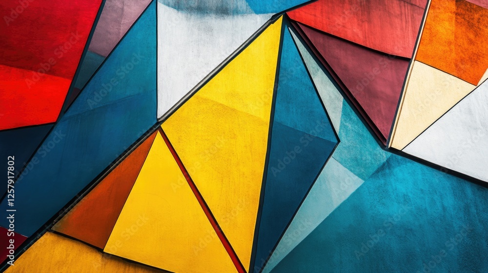Fototapeta premium Colorful Building Close Up,