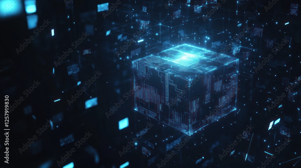 Obraz premium Digital Cube