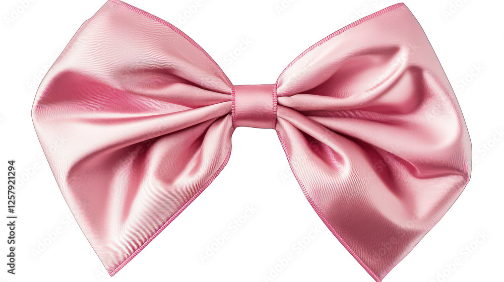 pink ribbon bow isolated on white background pink ribbon bow isolated on white background