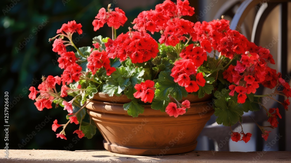 flowers red geranium flowers red geranium