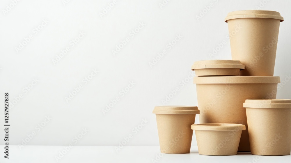 Eco-friendly food containers on white background (1) Eco-friendly food containers on white background (1)