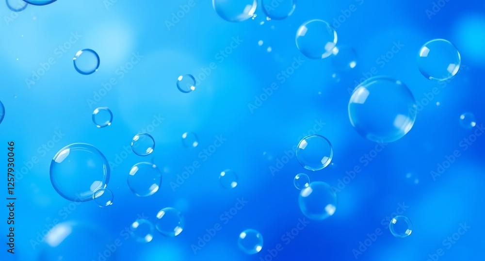 water drops on blue water drops on blue