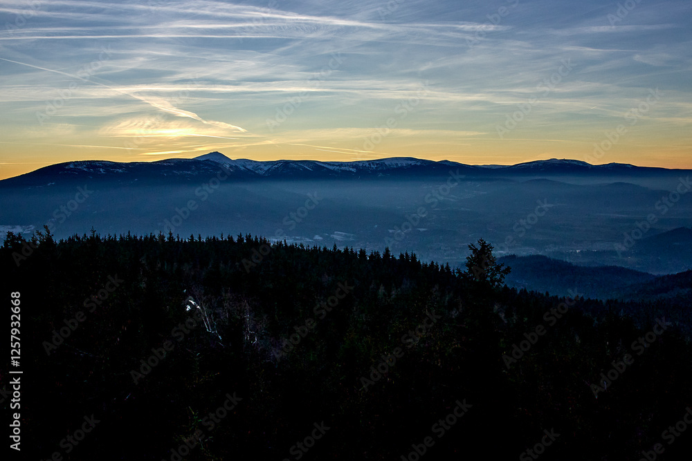 Obraz premium Zima w górach